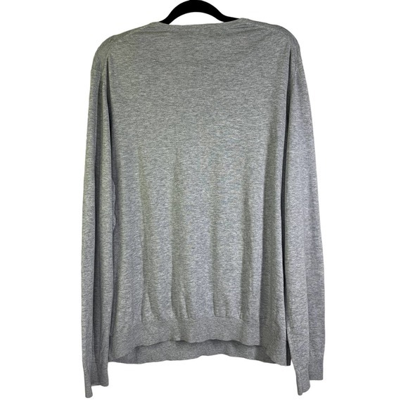 BANANA REPUBLIC Gray V-Neck Pullover‎ Sweater - Picture 8 of 11